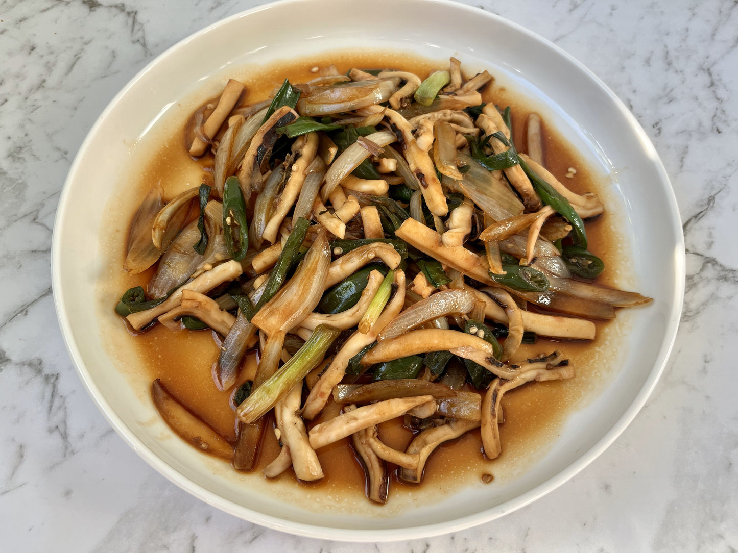 Stir Fried Squid with Mixed Veges