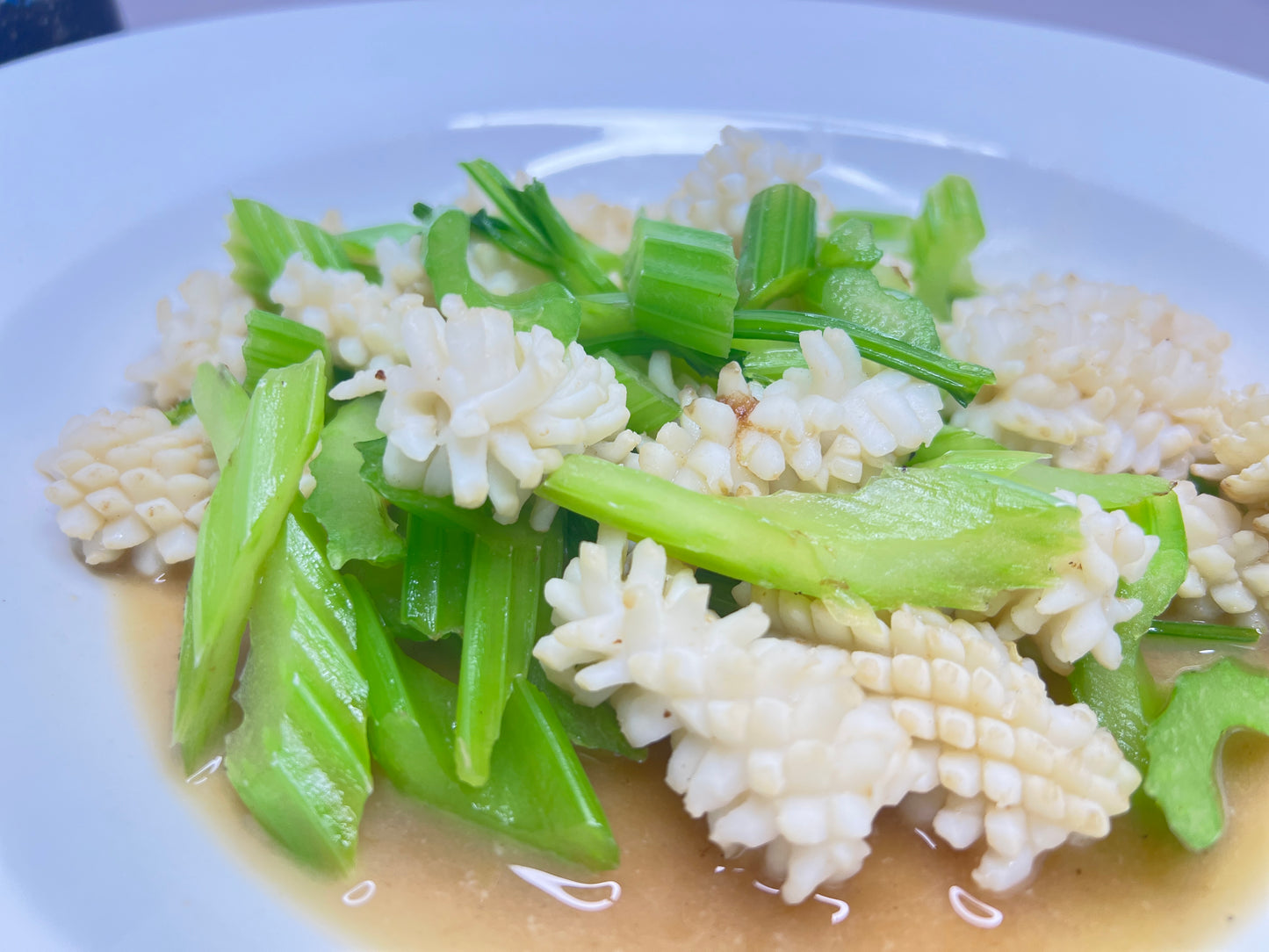 Stir Fried Squid with Celery