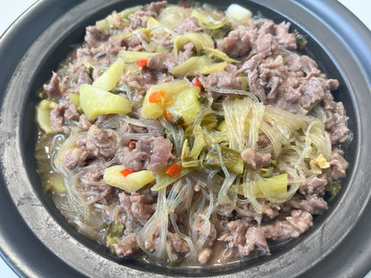 Beef Stew with Pickled Vegetables and Vermicelli