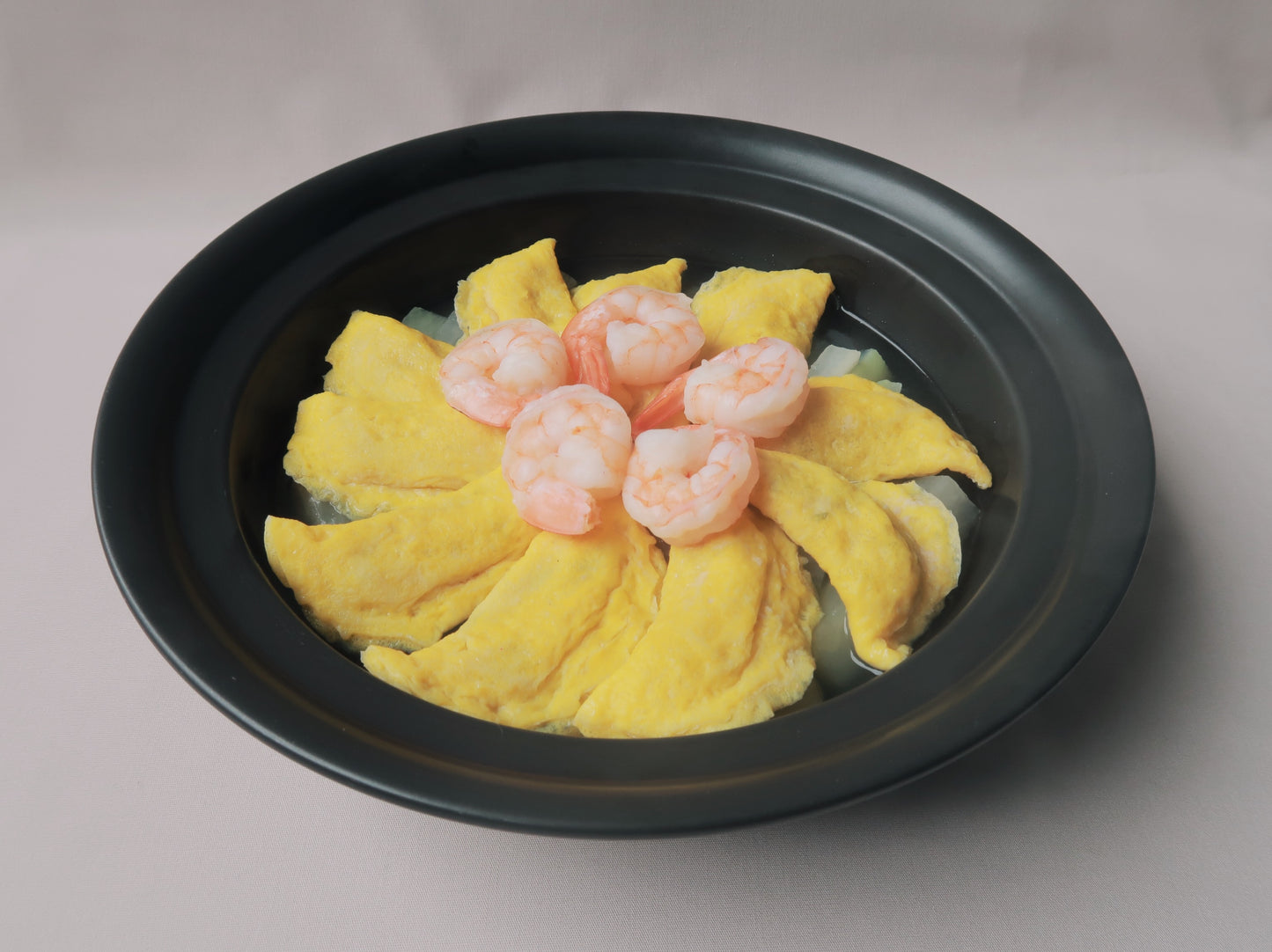 Egg Dumpling Stew with Prawns & Daikon