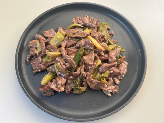 Stir Fried Beef with Pickles and Chilli