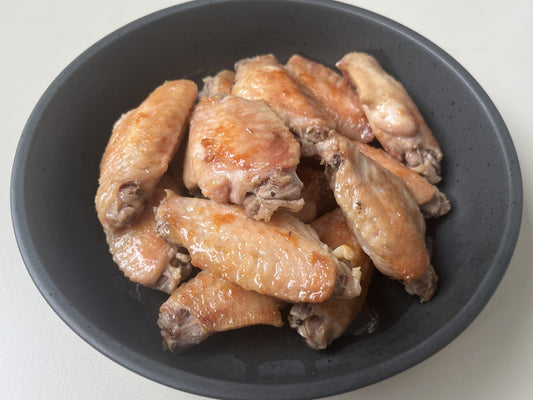 Pan Fried Chicken Wings with Roasted Salt